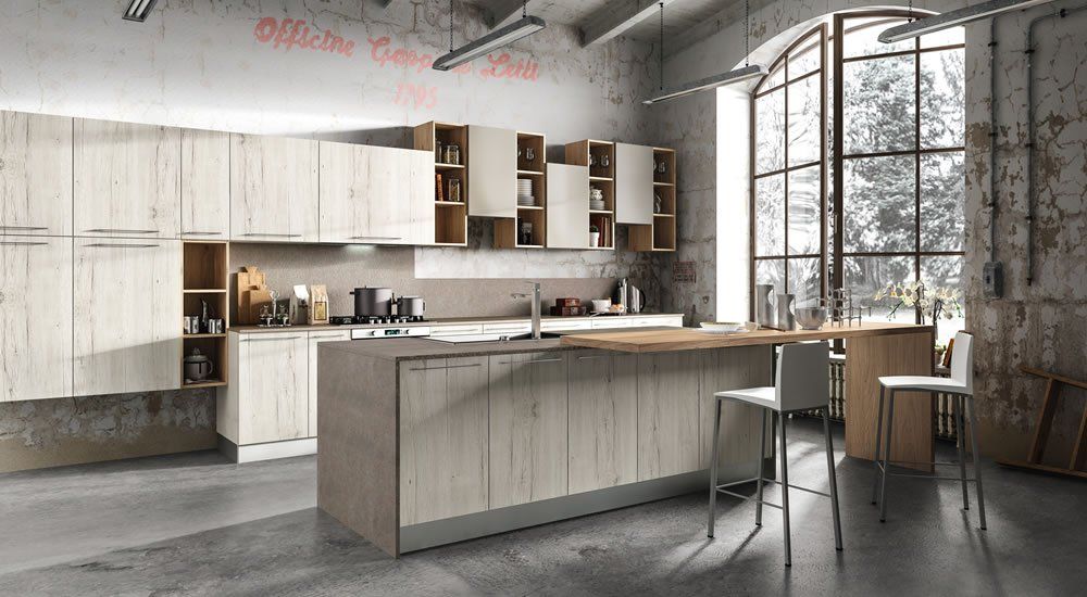 Cucina in legno moderna
