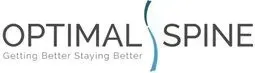 The logo for optimal spine is getting better staying better.