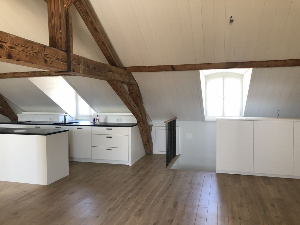 Parquet salle sous combles