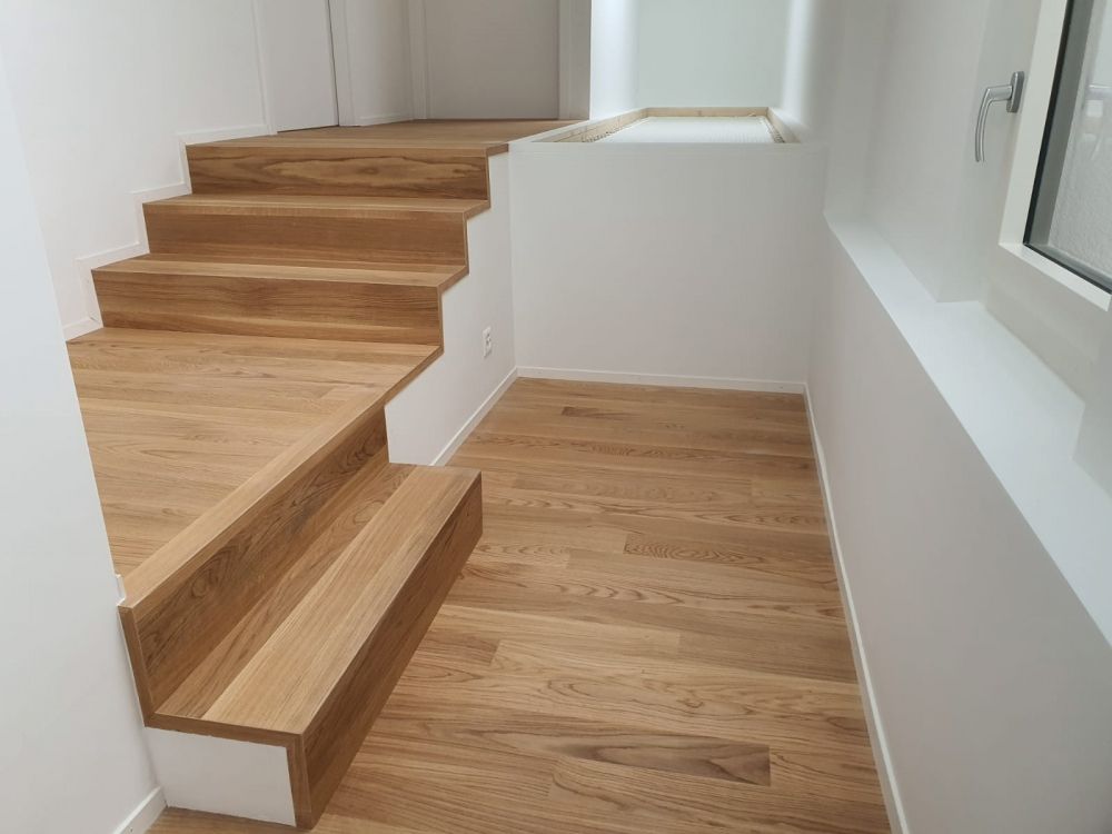 Parquet pour hall avec marches