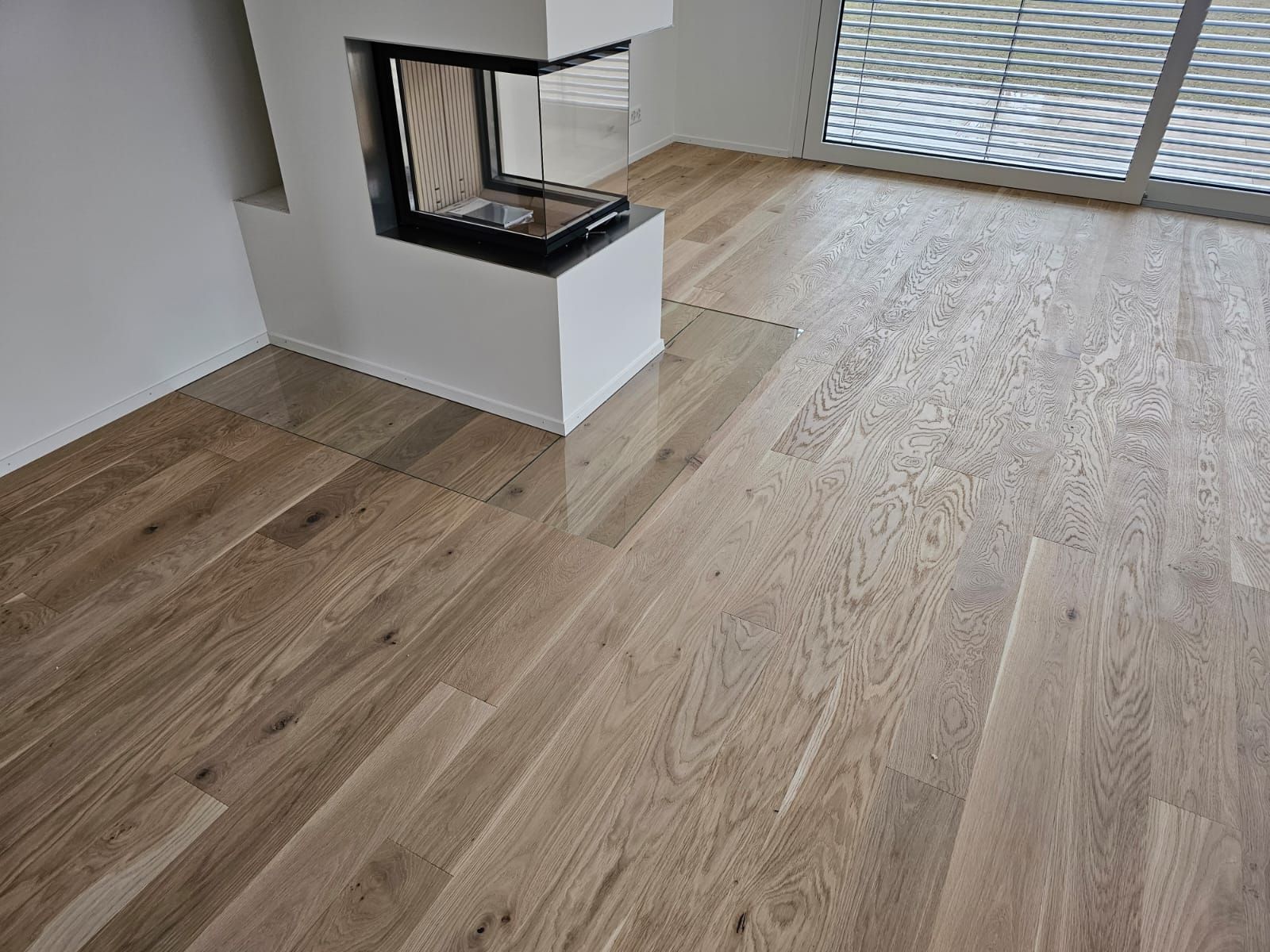 Pose de parquet dans un nouvel appartement