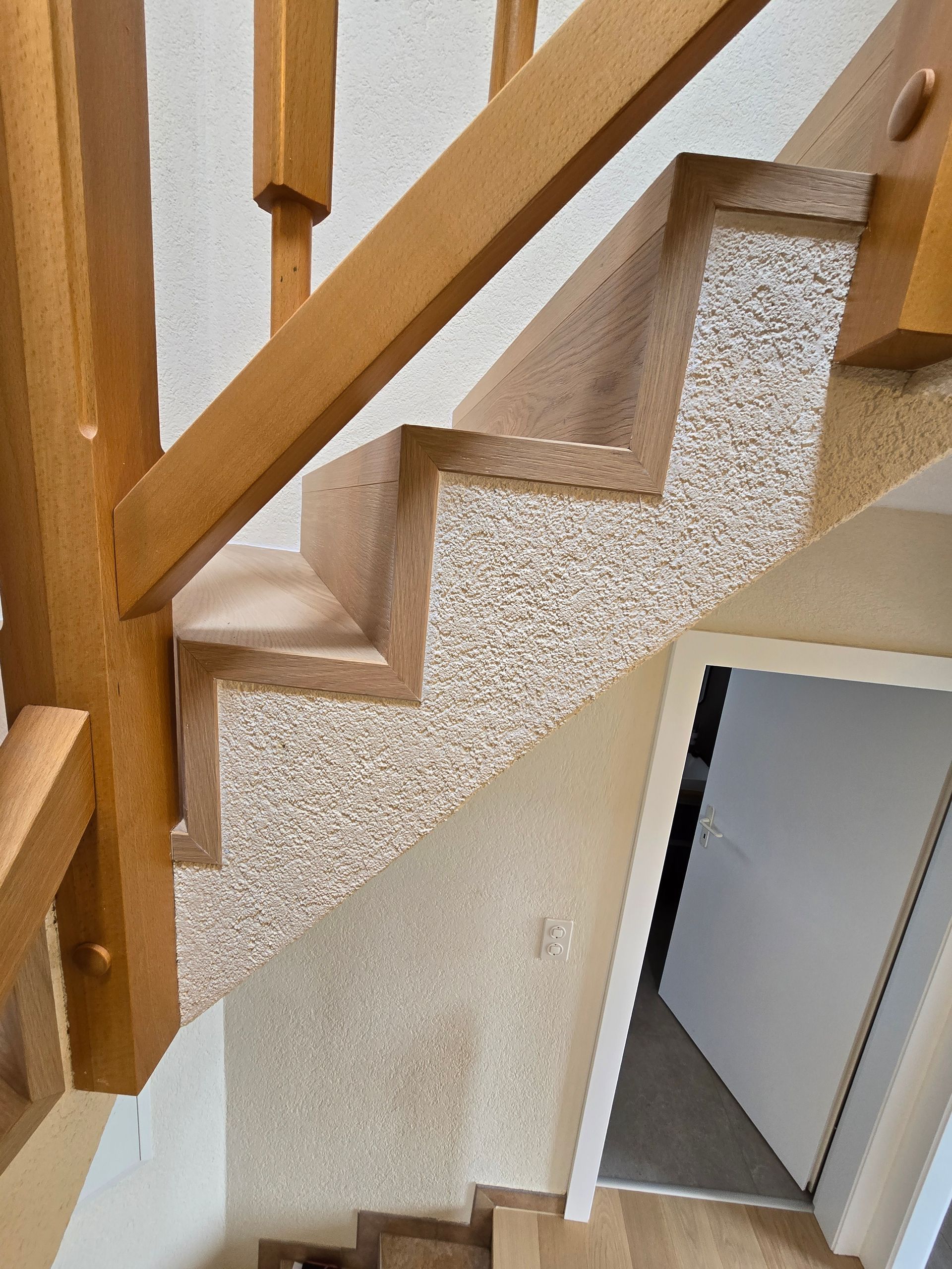 Parquet étage, rez et escaliers