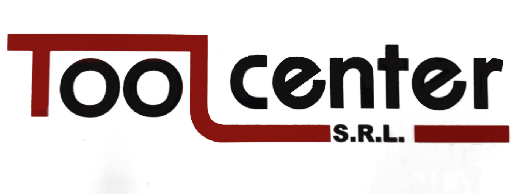 El logotipo de Toolcenter SRL presenta el nombre de la empresa en texto negro con una T roja estilizada y subrayado.