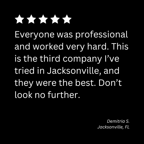 A client testimonial for A1A Moving & Transport in Jacksonville, FL