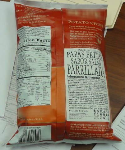 Foods, Chips, Contents, Nutritional Facts