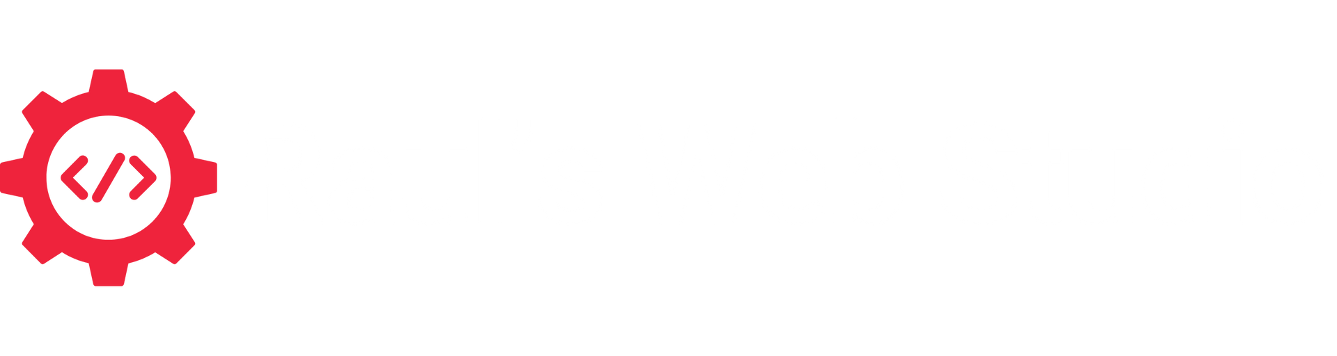 A red gear with a white circle in the middle and a white circle with a s on it.