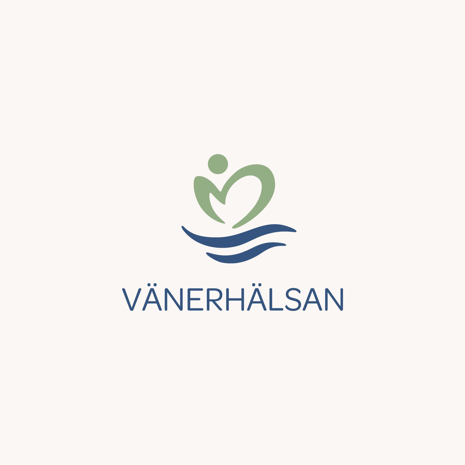 V&auml;nerh&auml;lsans Logotyp mot ljusbeige bakgrund.