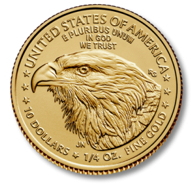 A gold coin from the united states of america
