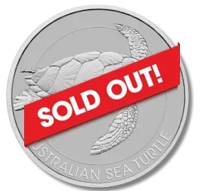 An australian sea turtle coin has been sold out