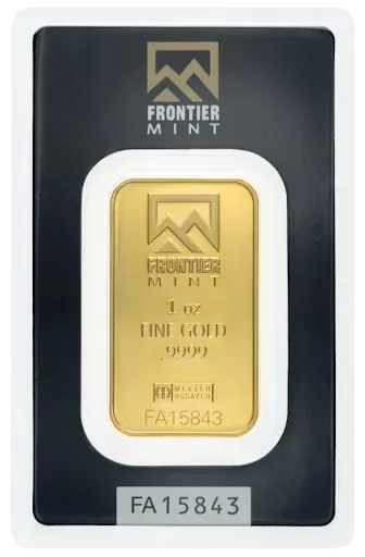 Frontier mint 4 oz gold bar
