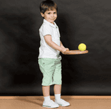 small boy with a ball