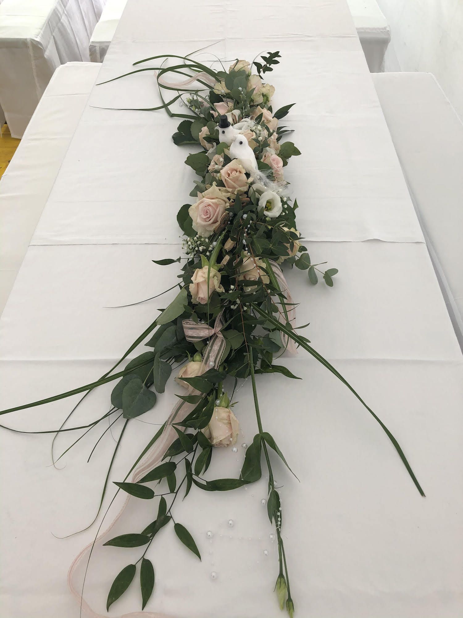 Blumenbouquet für Hochzeitstisch