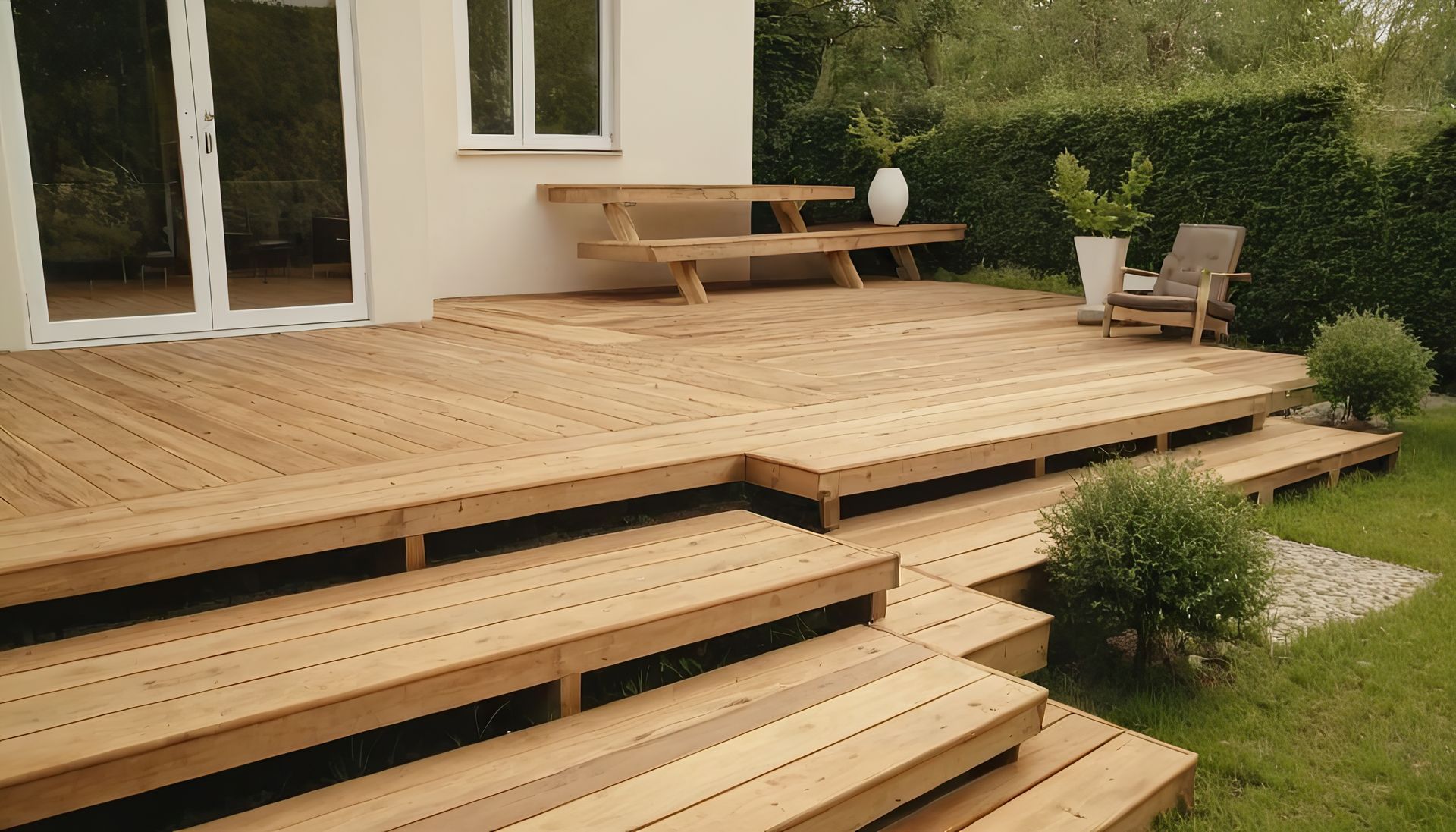 wooden deck