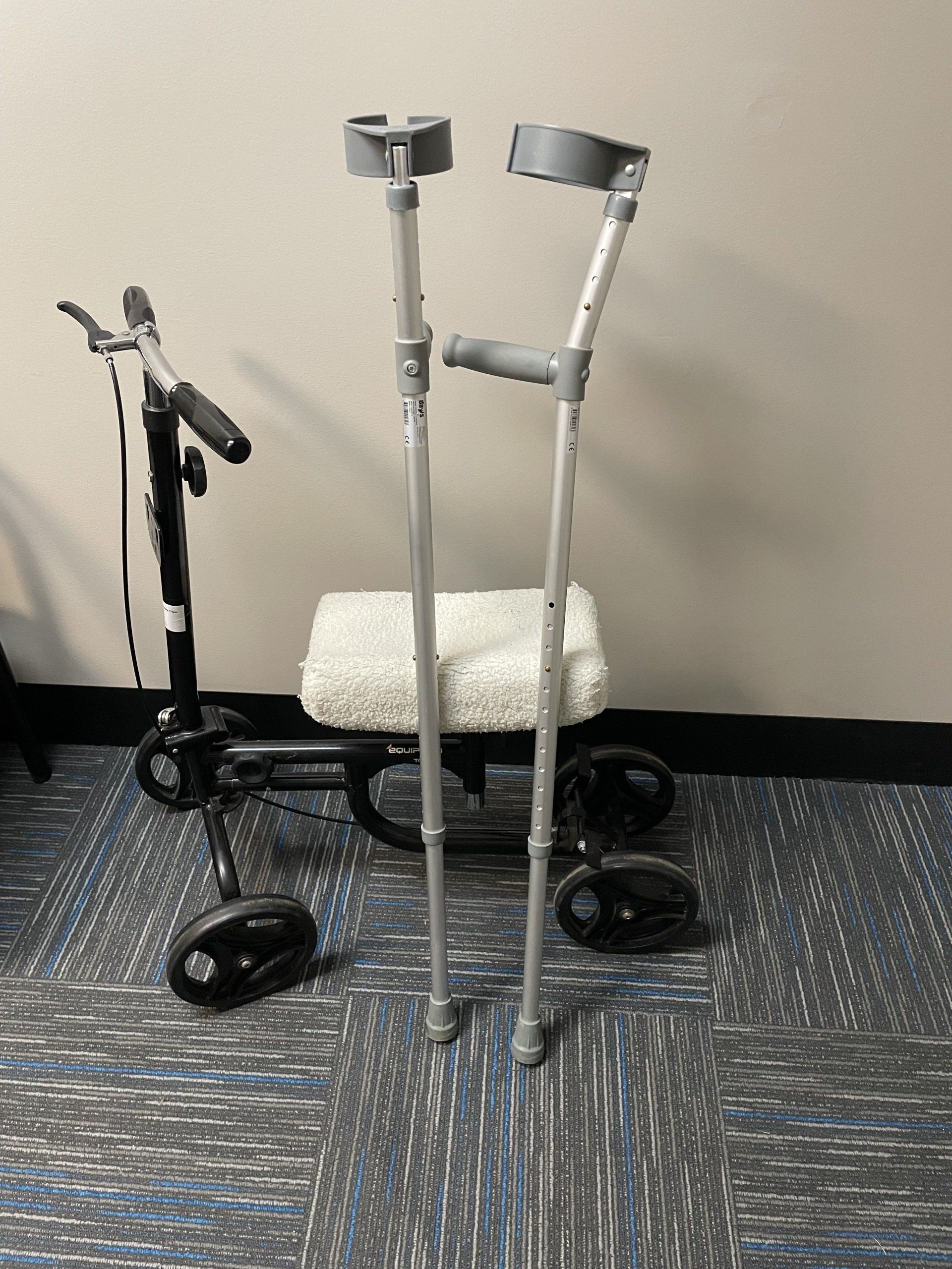 Knee Scooter and Crutches — Spring Hill, QLD — Lindsay Trigar