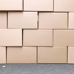 stack of cardboard boxes