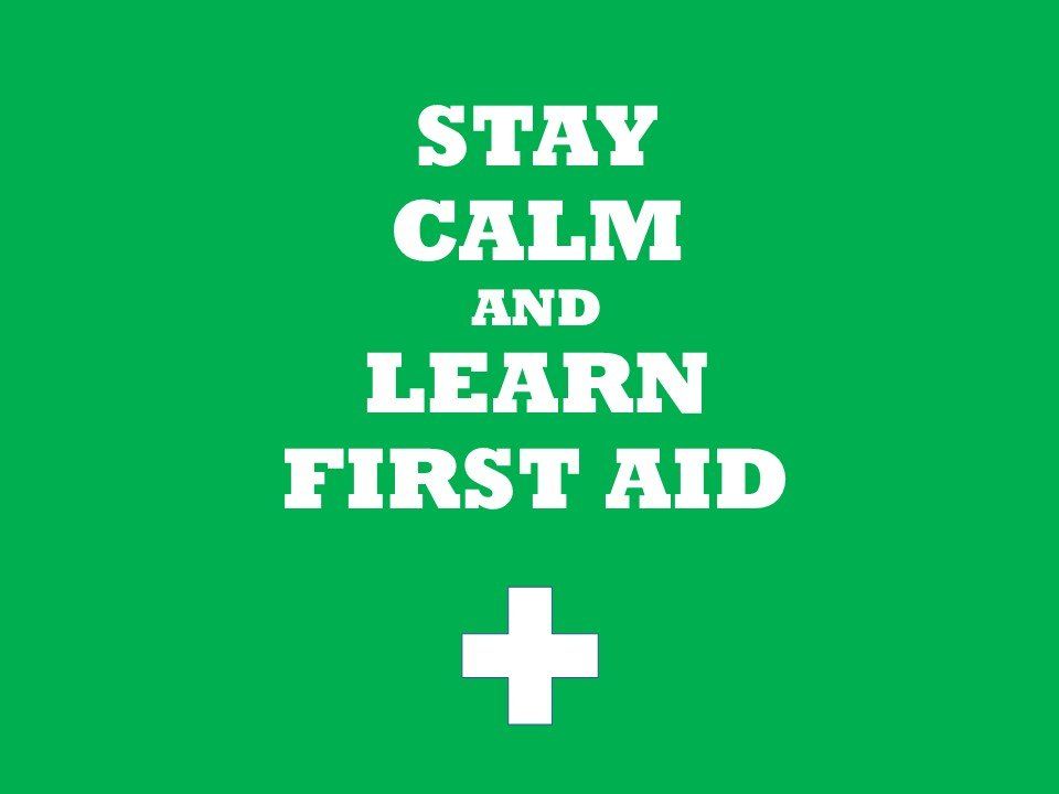 Stay Calm & Learn First Aid - Logo