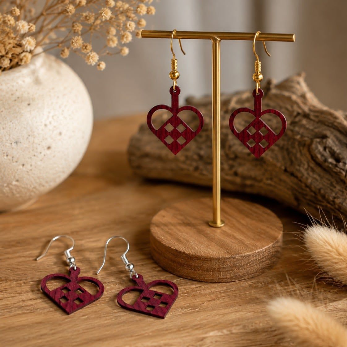 Earrings by Sandager in gold or silver. Dimensions pending. 
$12.00 per pair