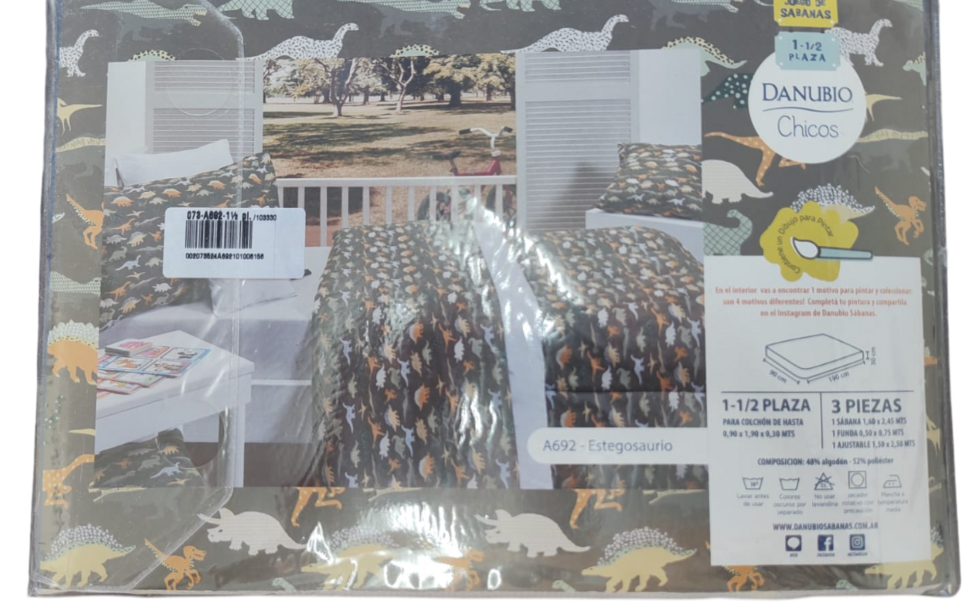 Paquete para un juego de sábanas infantiles de tamaño 1.5