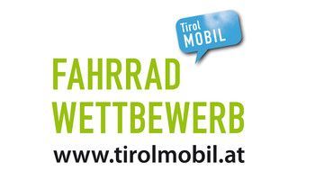 ein grünes und blaues Logo für einen Fahrradwettwettbewerb .
