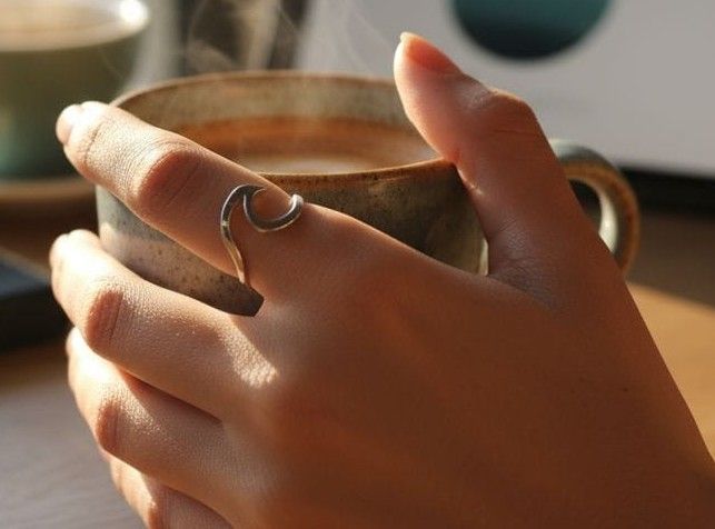 Anillo Acero Ola AAR78