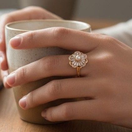 Anillo Acero Dorado NA1654