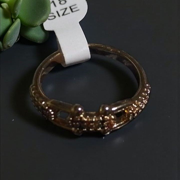 Anillo Acero Dorado NA1669