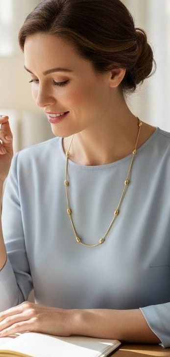 Cadena Acero Dorado NC1609