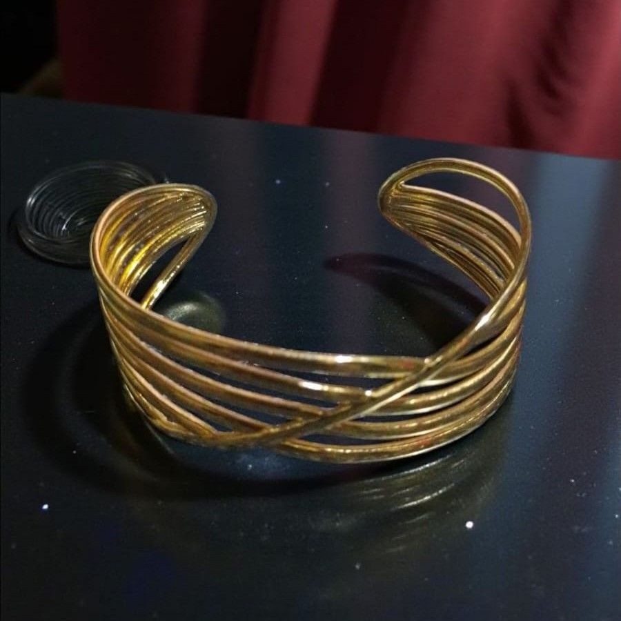 Esclava Acero Dorado NE261