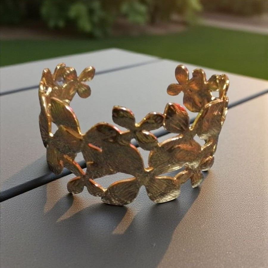 Esclava Acero Dorado NE264