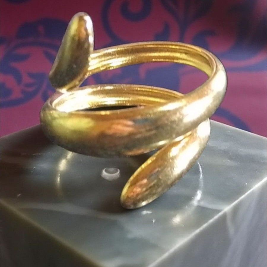 Anillo Acero Dorado OAN16