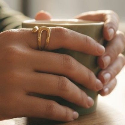 Anillo Acero Dorado OAN37