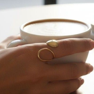 Anillo Acero Dorado OAN67