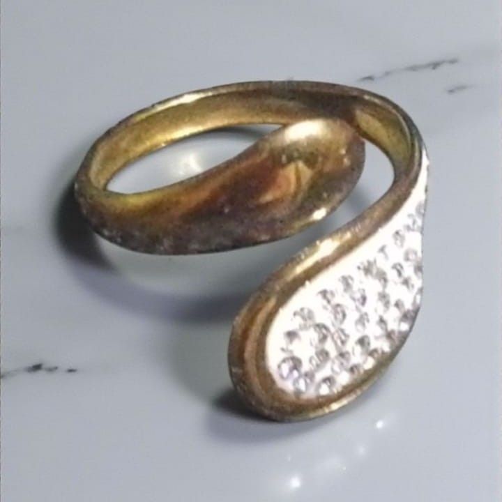Anillo Acero Dorado OAN82