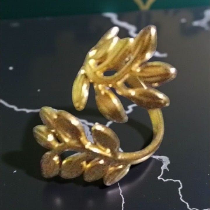 Anillo Acero Dorado  OAN91