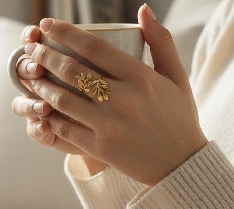 Anillo Acero Dorado  OAN91