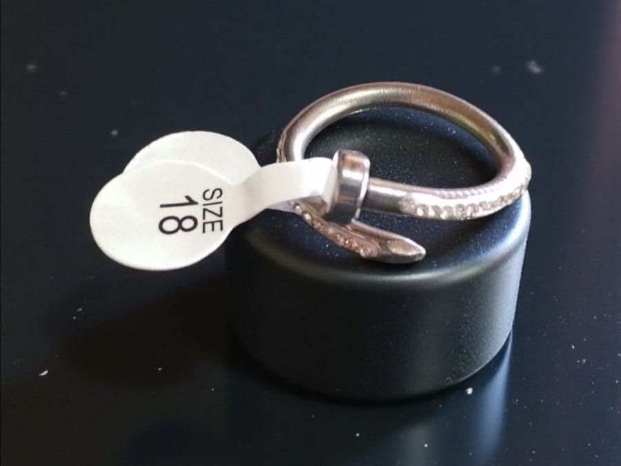 Anillo Acero Clavo RAM04