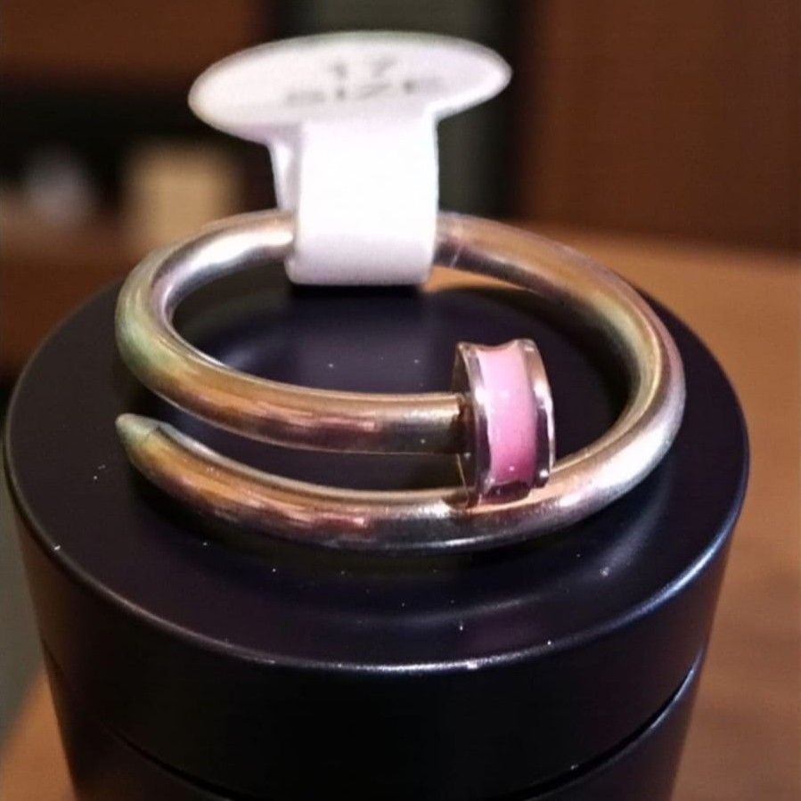 Anillo Acero Clavo Colores RAM06