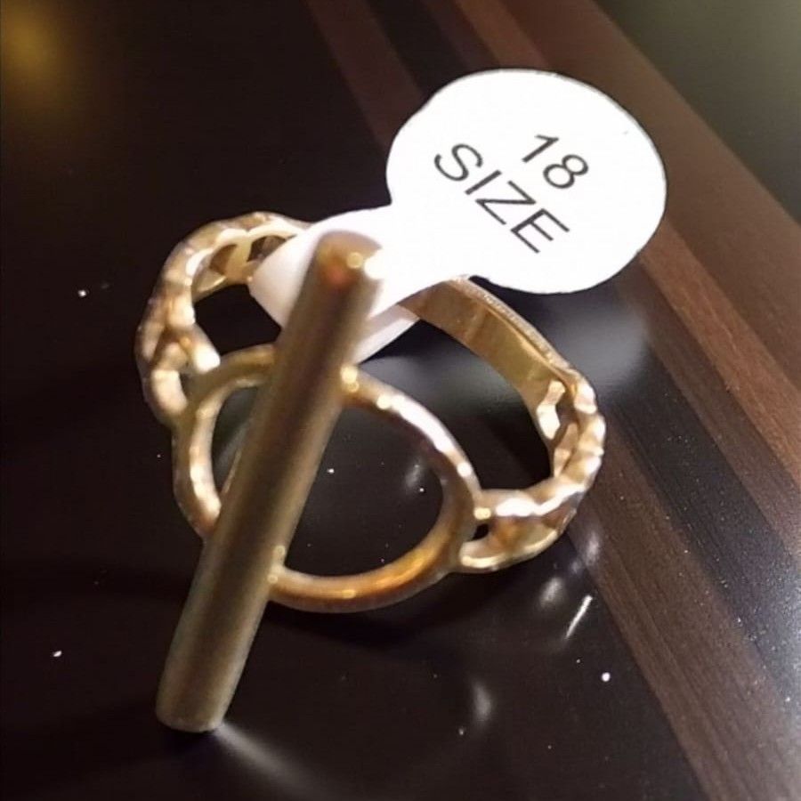 Anillo Acero Dorado RAM10