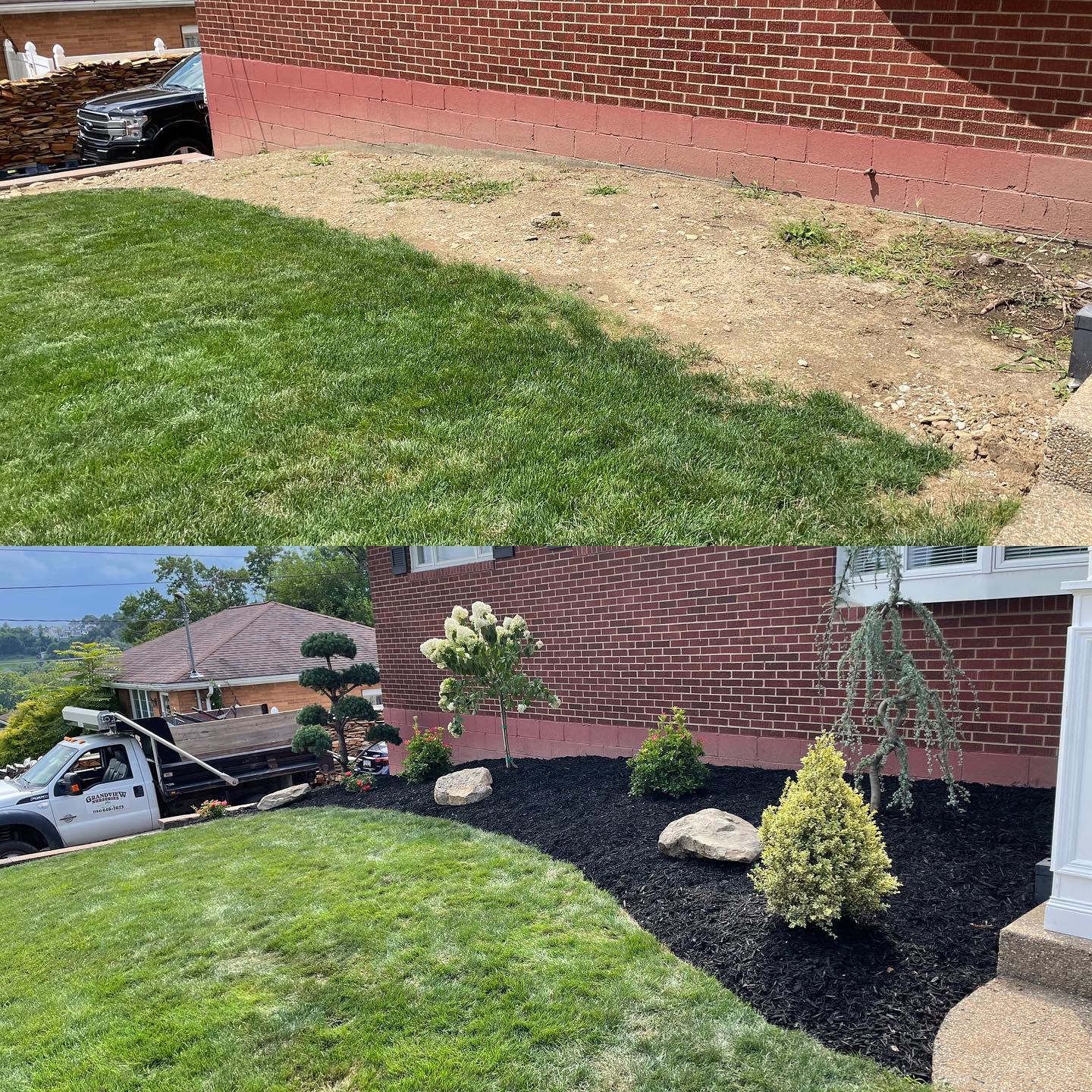 Yard Garden Before & After