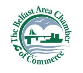 A logo for the belfast area chamber of commerce