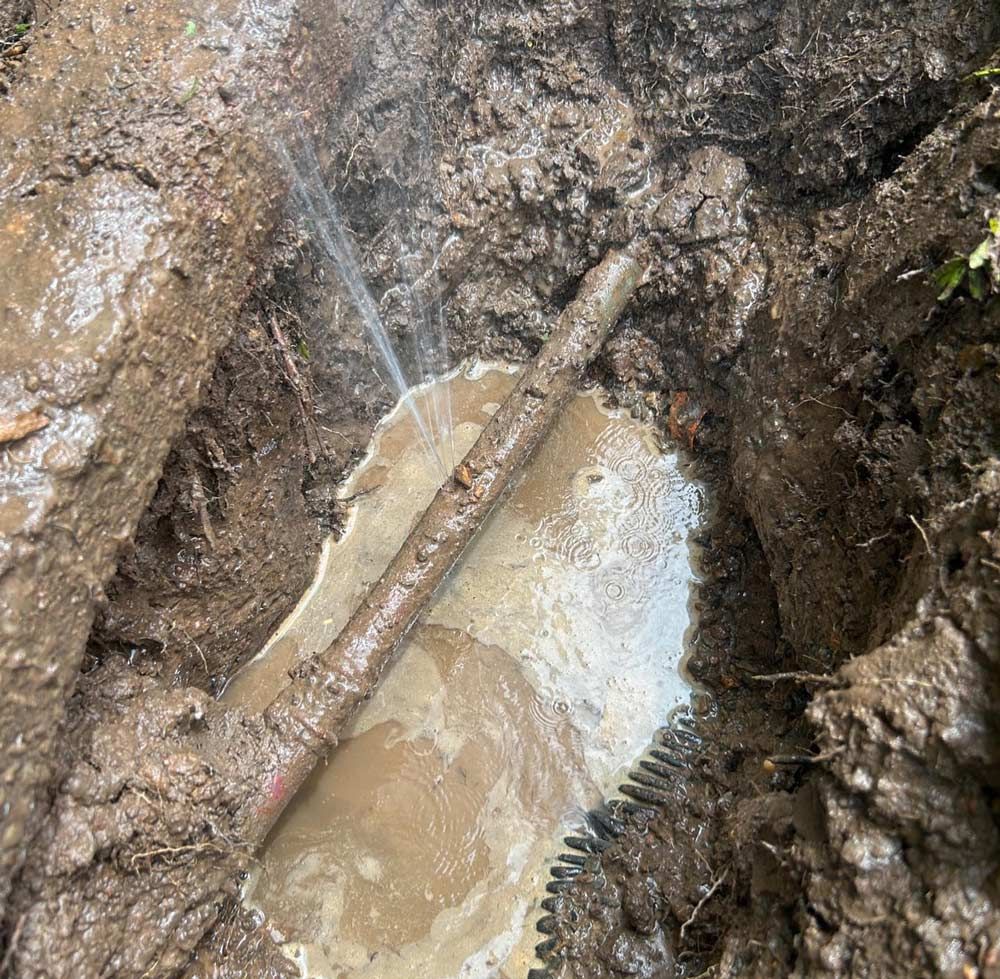 A Closer Look Of A Burst Pipe