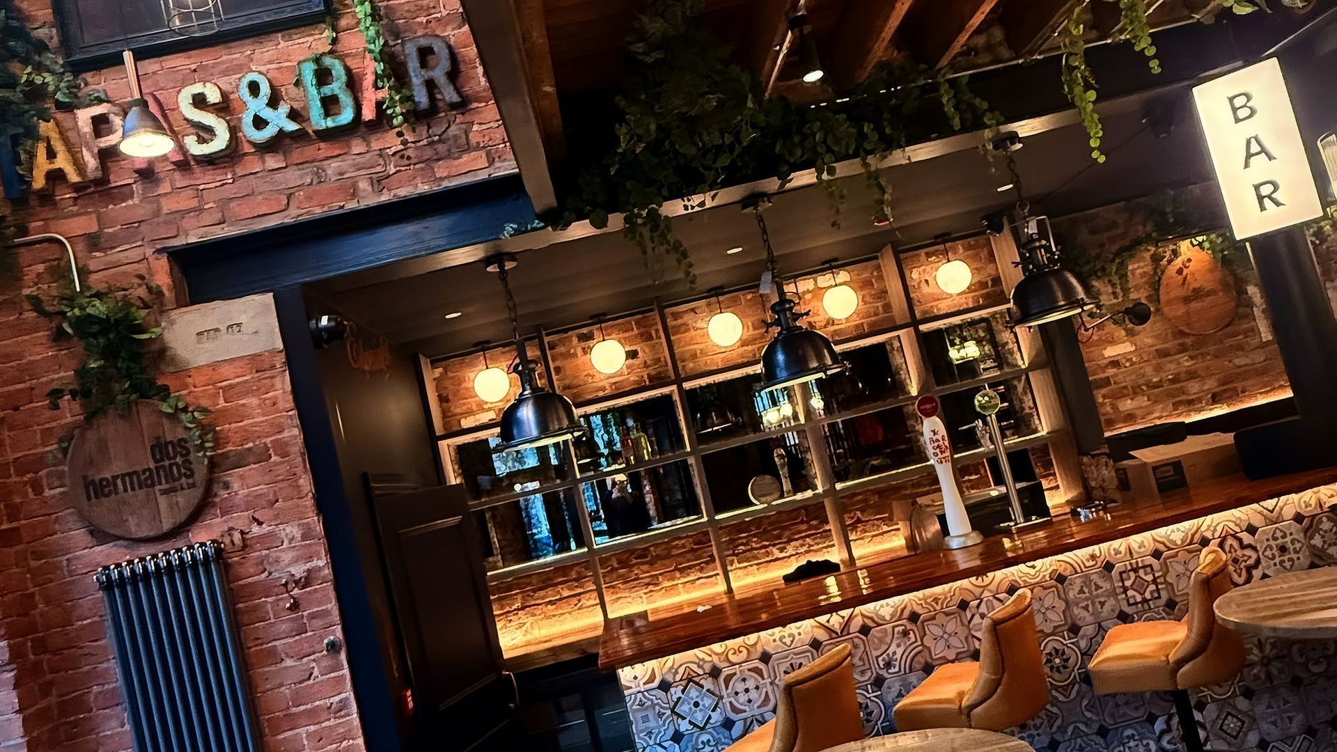 The Bar at Dos Hermanos, Cheadle Hulme, Cheshire.