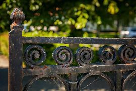 Old Custom Iron Fence — Mellman & Perdue CPAs — Oakland, CA