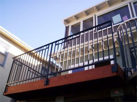 Simple Front House Railing — Mellman & Perdue CPAs — Oakland, CA