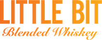 A little bit blended whiskey logo on a white background