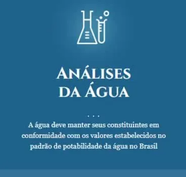 Análises de Água, Potabilidade, Poço, Piscina