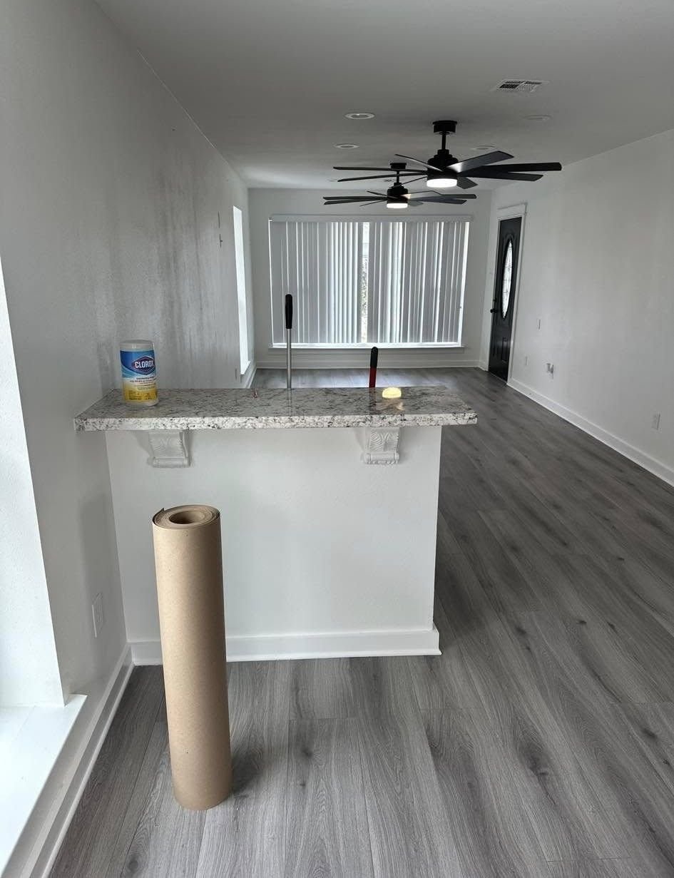 Interior view of a renovated living space