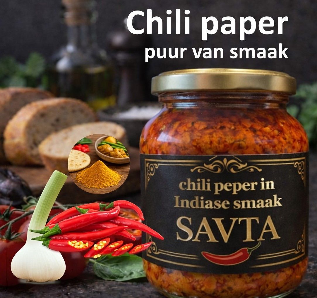 SVT-004  Savta Peper Chili in een mix van kruiden - 220ml