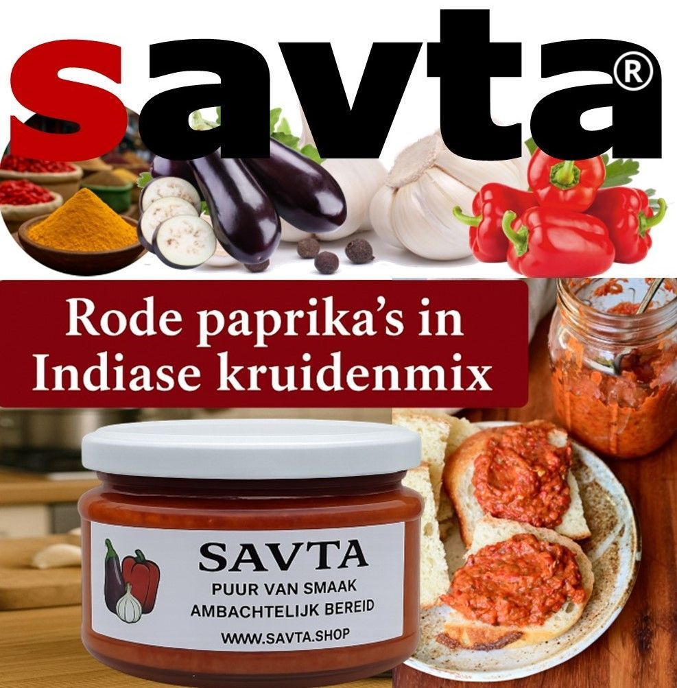 SVT-002  Savta Rode paprika en knooflook in een mix van kruiden - 280ml