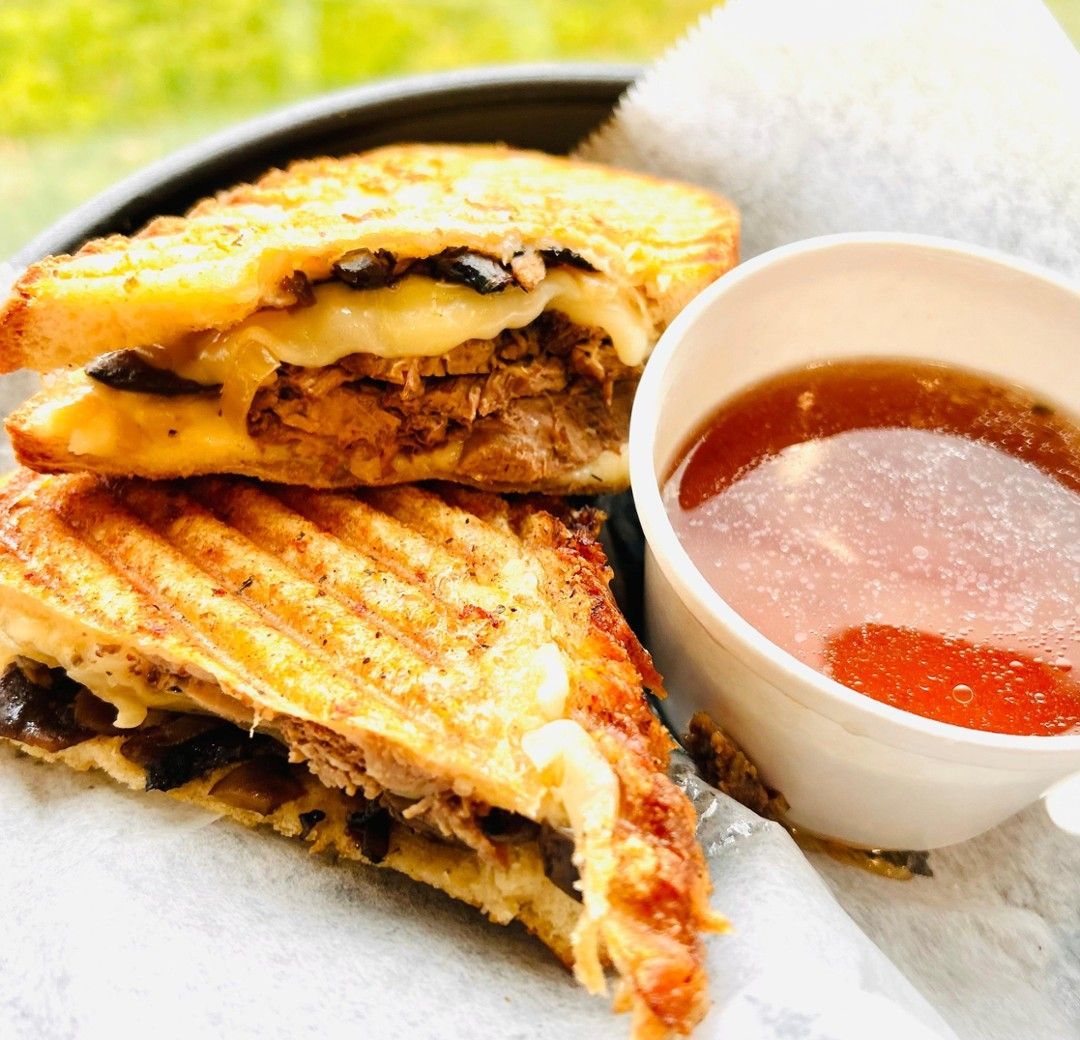 French dip panini
